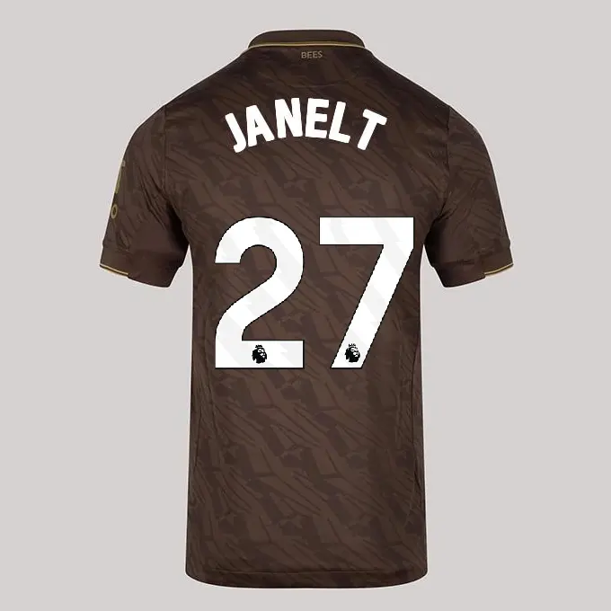 25/26 Brentford Womens Away Match Shirt - Vitaly Janelt 27-2500092-27 25/26 Brentford Womens Away Match Shirt - Vitaly Janelt 27 - Image 1