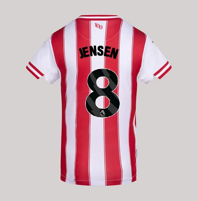 25/26 Brentford Womens Replica Home Shirt - MATHIAS JENSEN 8-2500091-08 25/26 Brentford Womens Replica Home Shirt - MATHIAS JENSEN 8 - Image 1
