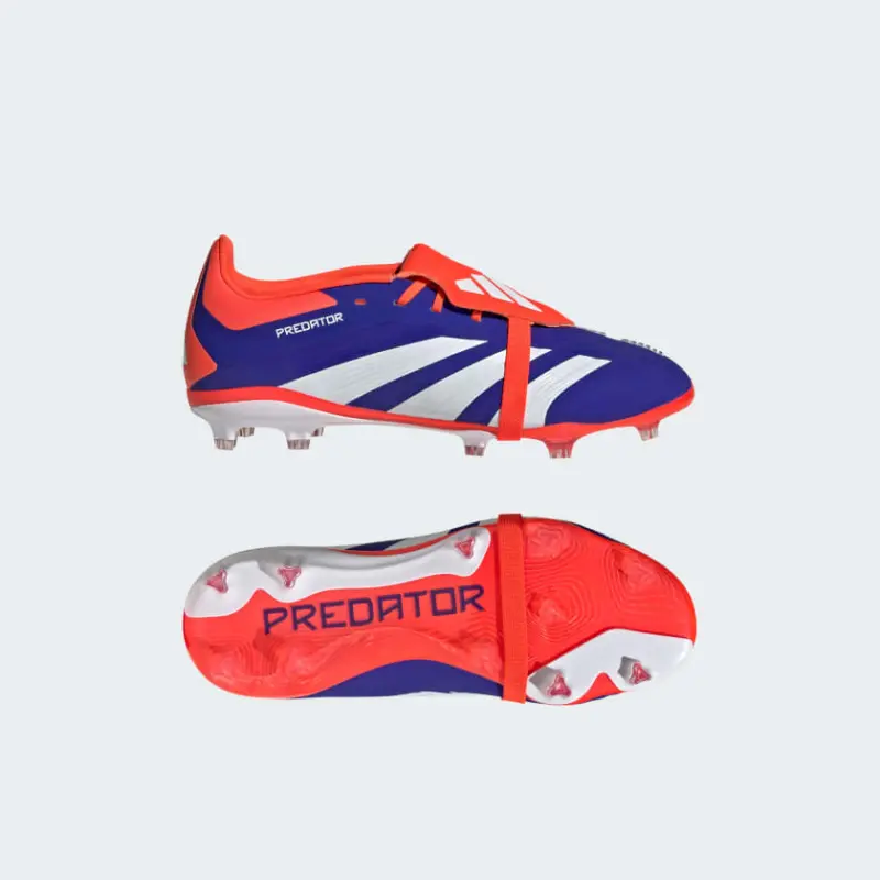 Adidas Predator Elite Fold-Over Tongue Firm Ground Boots Lucid Blue Kids