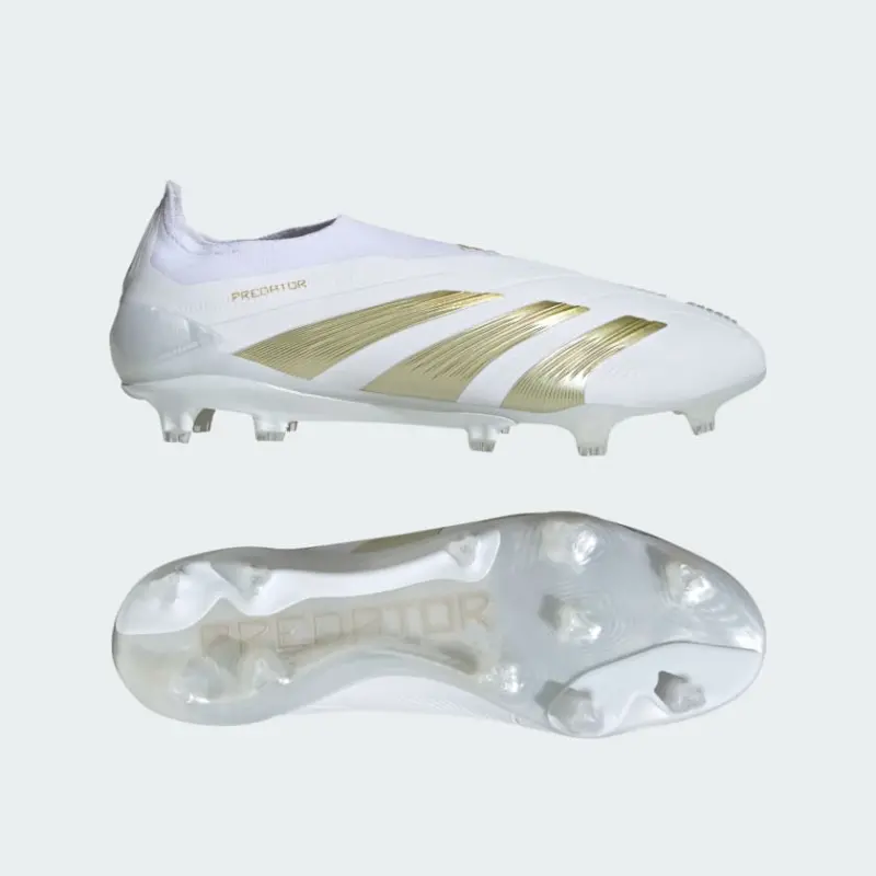 Adidas Predator Elite Laceless Firm Ground Boots Cloud White-IF6448 Adidas Predator Elite Laceless Firm Ground Boots Cloud White - Image 1