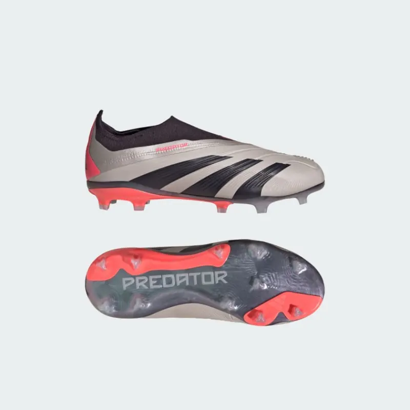 Adidas Predator Elite Laceless Firm Ground Boots Platinum Metallic Kids-IF6351 Adidas Predator Elite Laceless Firm Ground Boots Platinum Metallic Kids - Image 1