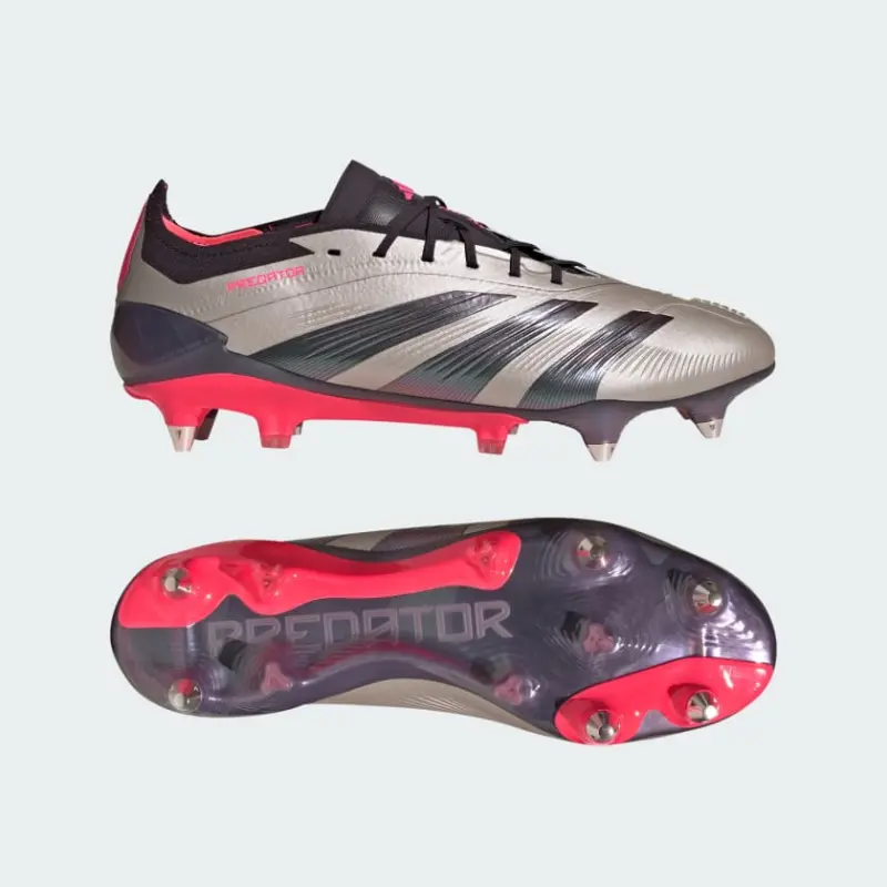 Adidas Predator Elite Soft Ground Boots Platinum Metallic-ID0913 Adidas Predator Elite Soft Ground Boots Platinum Metallic - Image 1