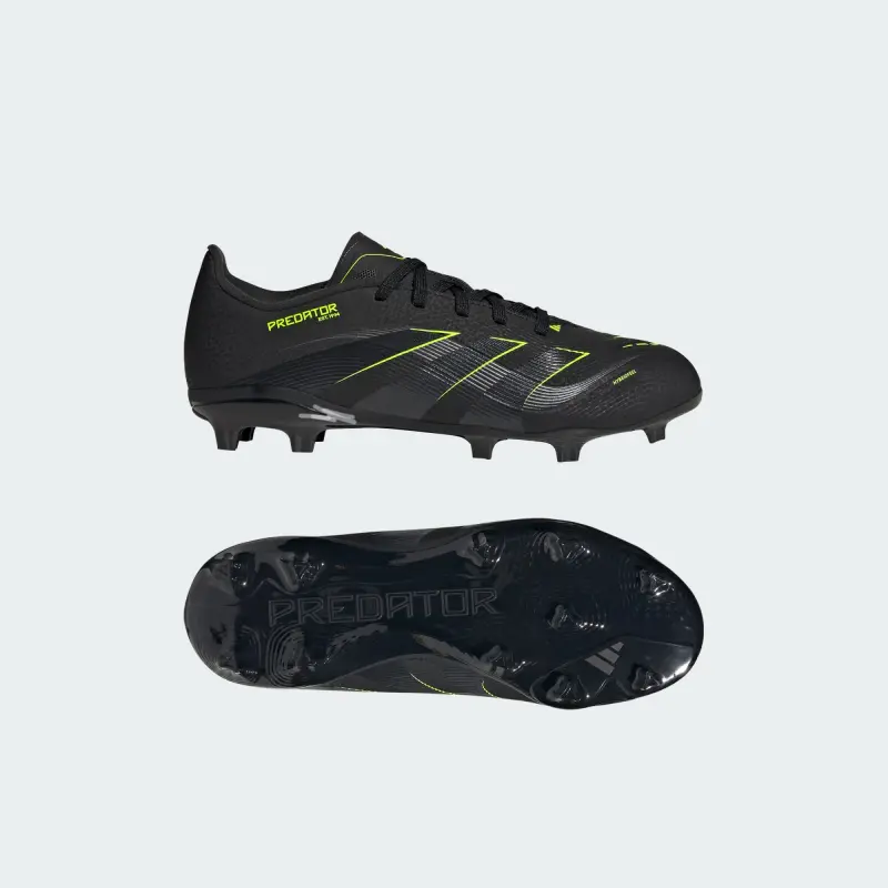 Adidas Predator League FG/MG Core Black Carbon Lucid Lemon (GS)