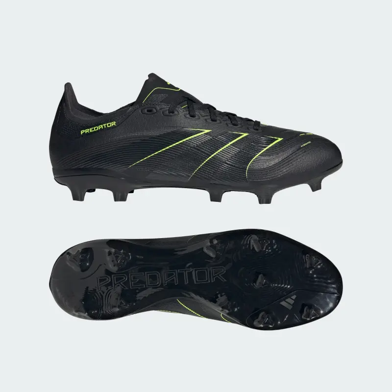 Adidas Predator League FG/MG Core Black Carbon Lucid Lemon-JI1118 Adidas Predator League FG/MG Core Black Carbon Lucid Lemon - Image 1
