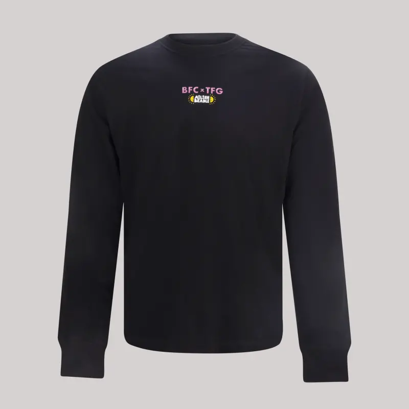 BFC x TFG Black Long Sleeve Tee-2400567 Kits Collection - Premium Brentford Kits for Supporters