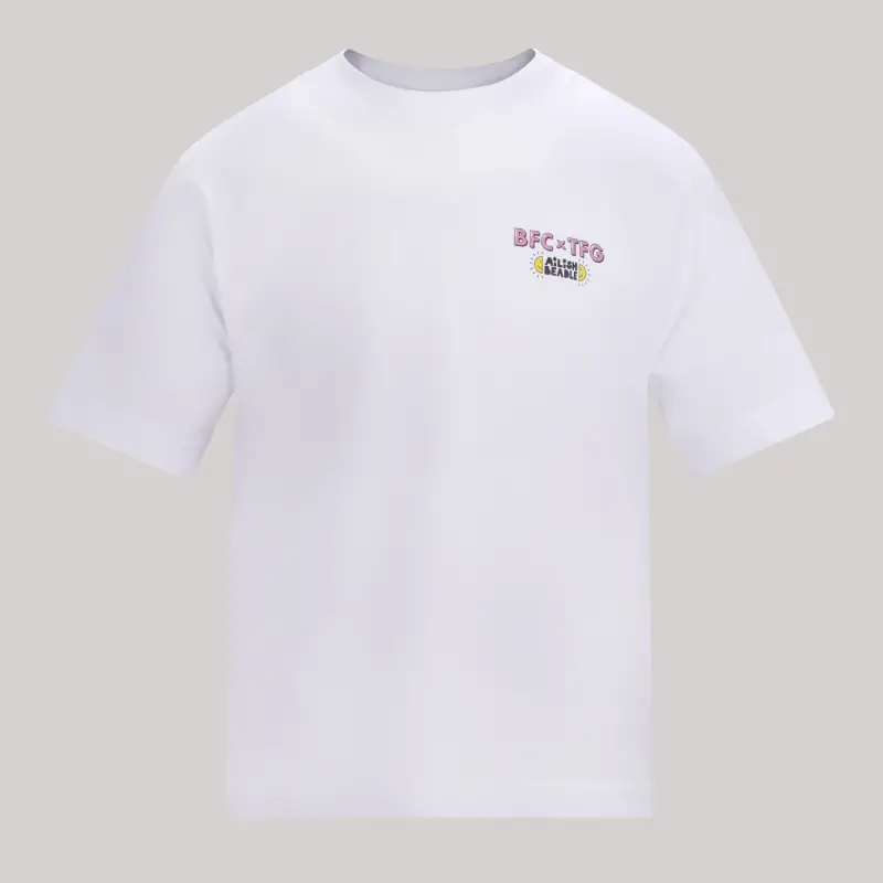 BFC x TFG White Oversized Tee-2400568 Kits Collection - Premium Brentford Kits for Supporters