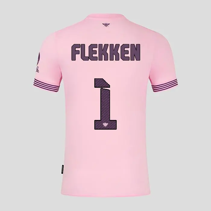 Brentford Adult Away Shirt 24/25 FLEKKEN 1-2425/4179-2400324-MARK FLEKKEN 1 Kits Collection - Premium Brentford Kits for Supporters