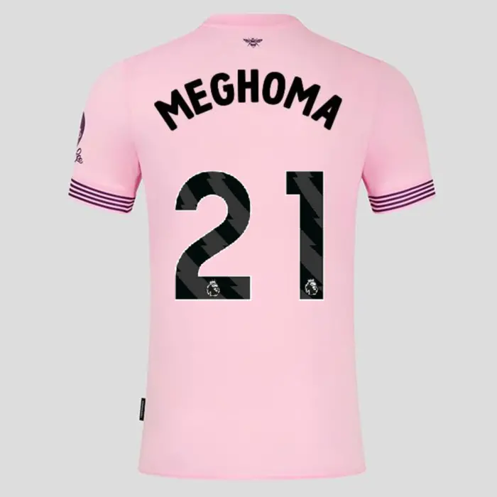 Brentford Adult Away Shirt 24/25 MEGHOMA 21-2425/4225-2400324-JAYDEN MEGHOMA 21 Kits Collection - Premium Brentford Kits for Supporters