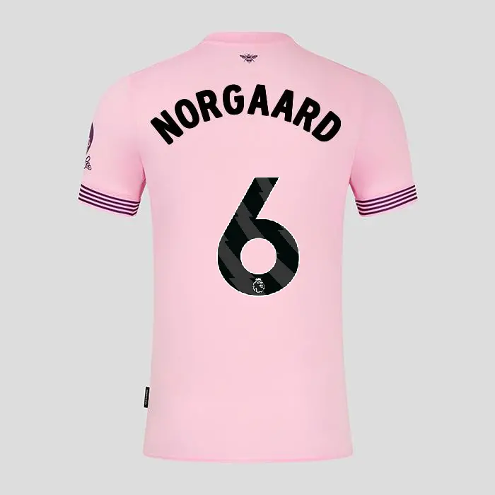Brentford Adult Away Shirt 24/25 NORGAARD 6-2425/4192-2400324-CHRISTIAN NORGAARD 6 Kits Collection - Premium Brentford Kits for Supporters Brentford Adult Away Shirt 24/25 NORGAARD 6-2425/4192-2400324-CHRISTIAN NORGAARD 6 Kits Collection - Premium Brentford Kits for Supporters