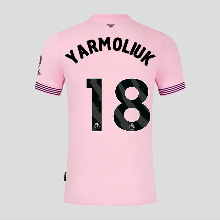 Brentford Adult Away Shirt 24/25 YARMOLIUK 18-2400324-18 Kits Collection - Premium Brentford Kits for Supporters