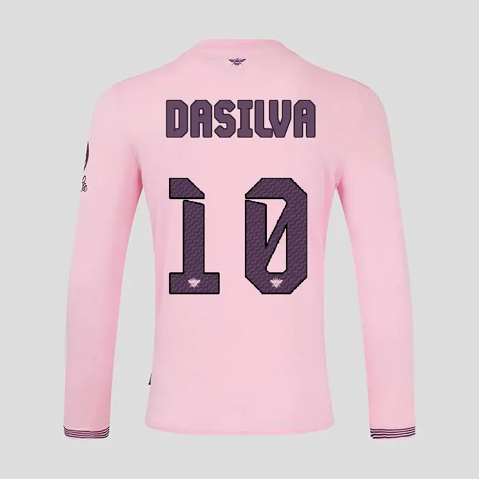 Brentford Adult  Away Shirt L/S 24/25 DASILVA 10-2425/4353-2400336-JOSH DASILVA 10 Kits Collection - Premium Brentford Kits for Supporters