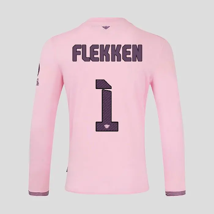 Brentford Adult  Away Shirt L/S 24/25 FLEKKEN 1-2425/4329-2400336-MARK FLEKKEN 1 Kits Collection - Premium Brentford Kits for Supporters