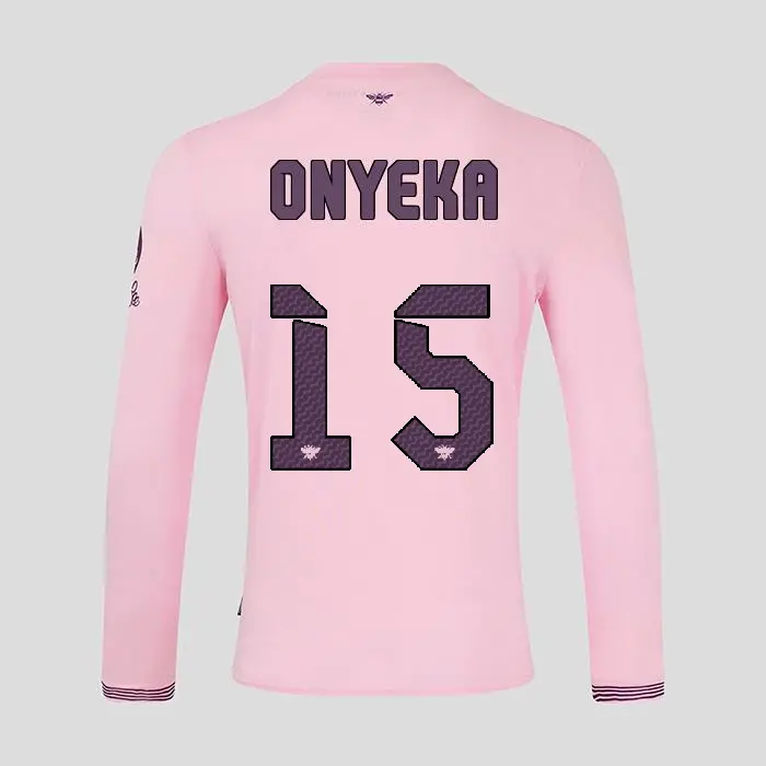 Brentford Adult  Away Shirt L/S 24/25 ONYEKA 15-2425/4362-2400336-FRANK ONYEKA 15 Kits Collection - Premium Brentford Kits for Supporters
