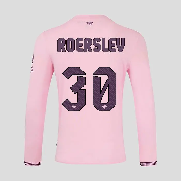 Brentford Adult  Away Shirt L/S 24/25 ROERSLEV 30-4392-2400336-MADS ROERSLEV 30 Kits Collection - Premium Brentford Kits for Supporters