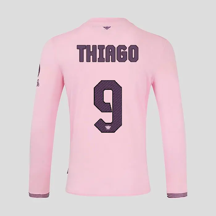 Brentford Adult  Away Shirt L/S 24/25 THIAGO 9-2425/4350-2400336-IGOR THIAGO 9 Kits Collection - Premium Brentford Kits for Supporters