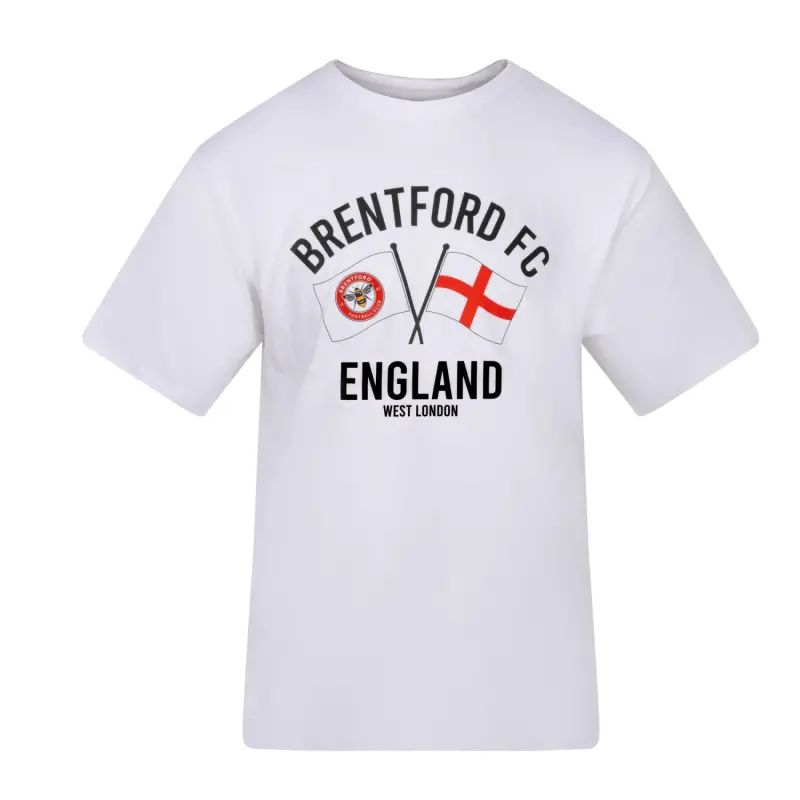 Brentford Club & Country England Flag Tee-2400316 Kits Collection - Premium Brentford Kits for Supporters