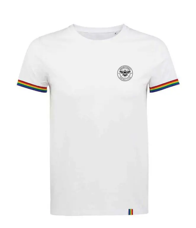 Brentford Crest Pride Tee-2400327 Kits Collection - Premium Brentford Kits for Supporters
