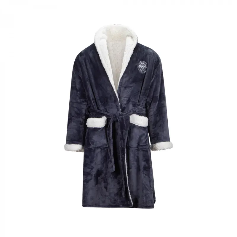 Brentford Crest Unisex Sherpa Dressing Gown-2300791 Kits Collection - Premium Brentford Kits for Supporters