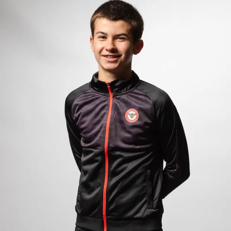 Brentford Junior Crest Camo Full Zip Jacket-2400043 Kits Collection - Premium Brentford Kits for Supporters