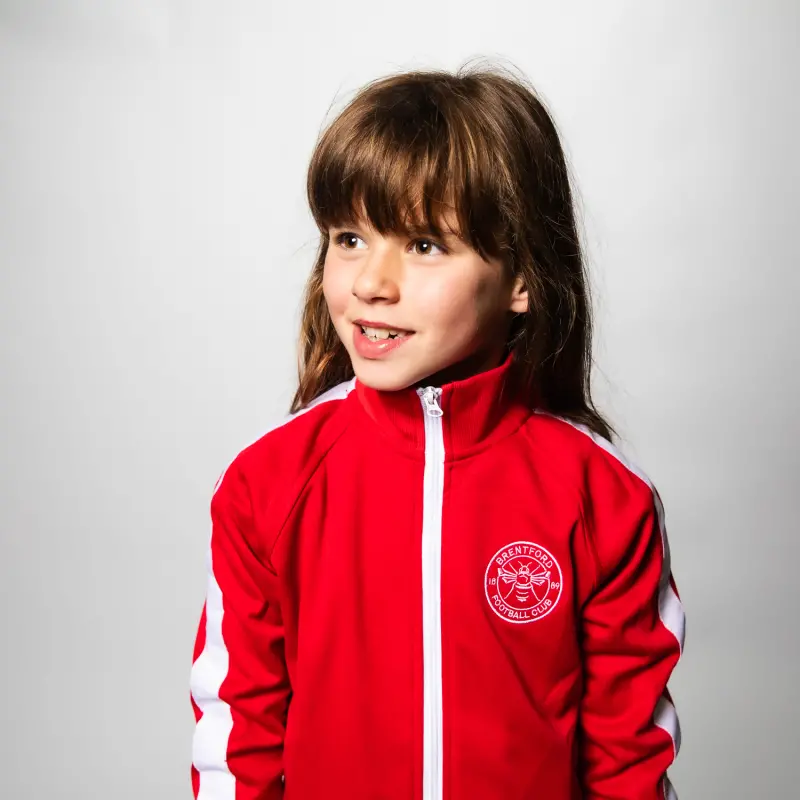 Brentford Junior Crest Track Jacket-2300004 Kits Collection - Premium Brentford Kits for Supporters