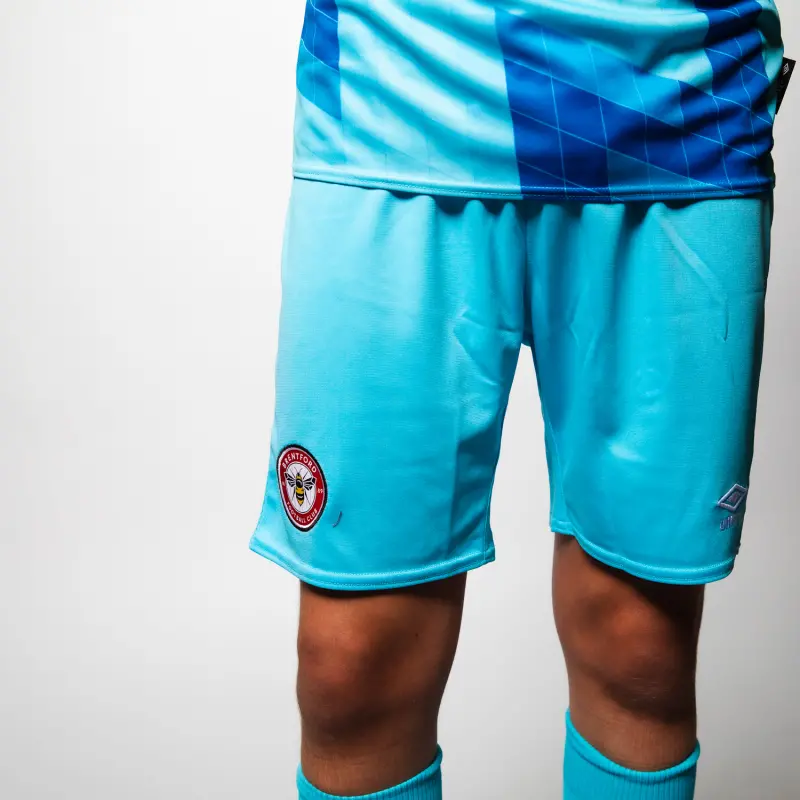 Brentford Junior GK Shorts 24/25 With Custom Printing-2400350-Custom Kits Collection - Premium Brentford Kits for Supporters