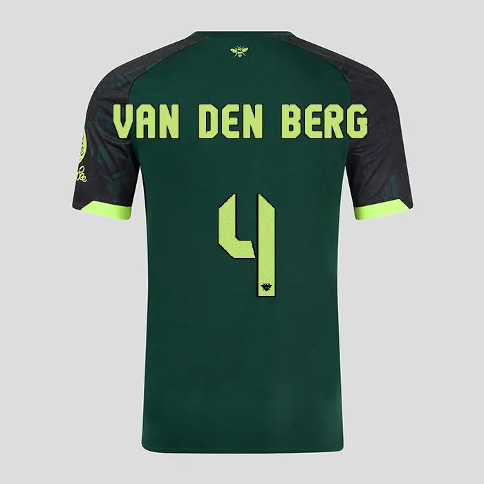 Brentford Junior Third Shirt 24/25 VAN DEN BERG 4-2425/4723-2400339-SEPP VAN DEN BERG 4 Kits Collection - Premium Brentford Kits for Supporters