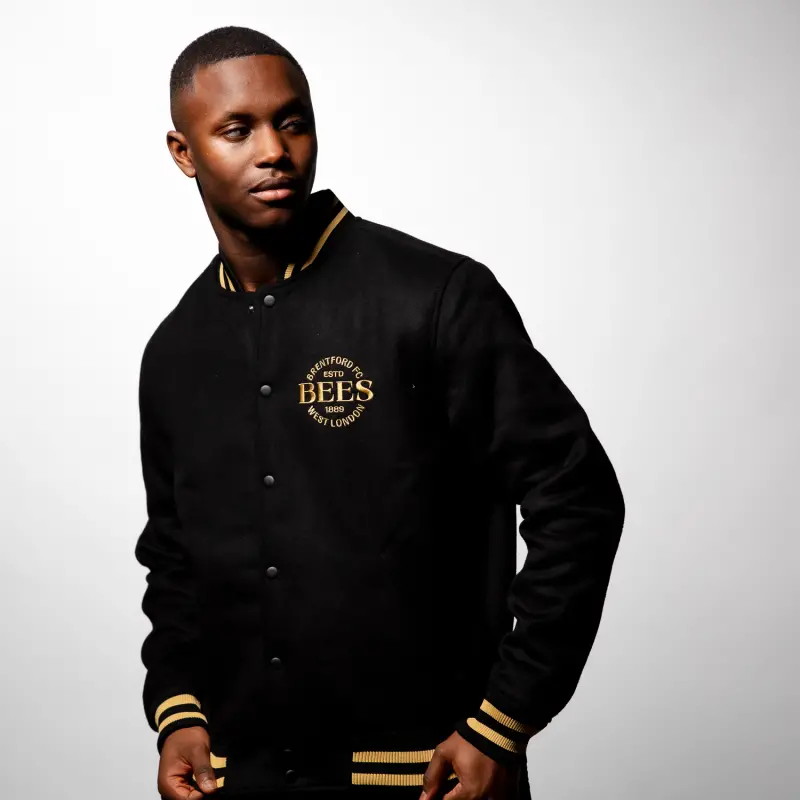 Brentford West London Varsity Jacket-2400185 Kits Collection - Premium Brentford Kits for Supporters Brentford West London Varsity Jacket-2400185 Kits Collection - Premium Brentford Kits for Supporters