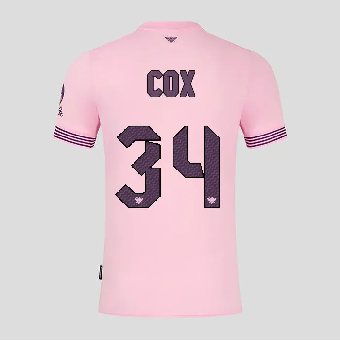 Brentford Womens Away Shirt 24/25 COX 34-2400335-34 Kits Collection - Premium Brentford Kits for Supporters