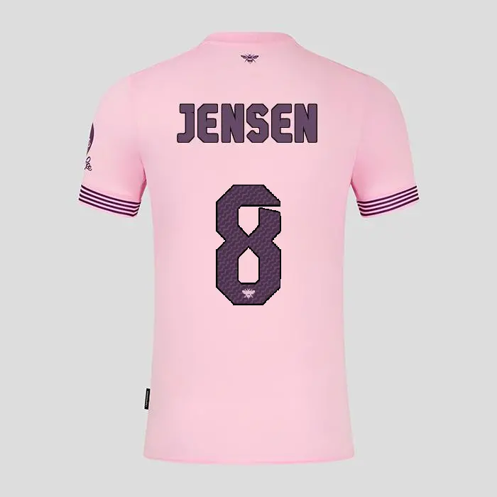 Brentford Womens Away Shirt 24/25 JENSEN 8-2425/4272-2400335-MATHIAS JENSEN 8 Kits Collection - Premium Brentford Kits for Supporters