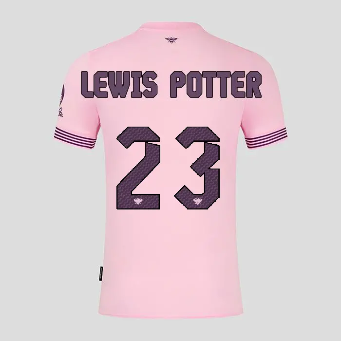 Brentford Womens Away Shirt 24/25 LEWIS POTTER 23-2425/4305-2400335-KEANE LEWIS POTTER 23 Kits Collection - Premium Brentford Kits for Supporters