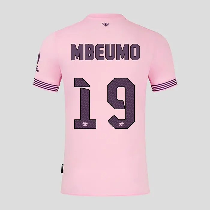 Brentford Womens Away Shirt 24/25 MBEUMO 19-2425/4296-2400335-BRYAN MBEUMO 19 Kits Collection - Premium Brentford Kits for Supporters