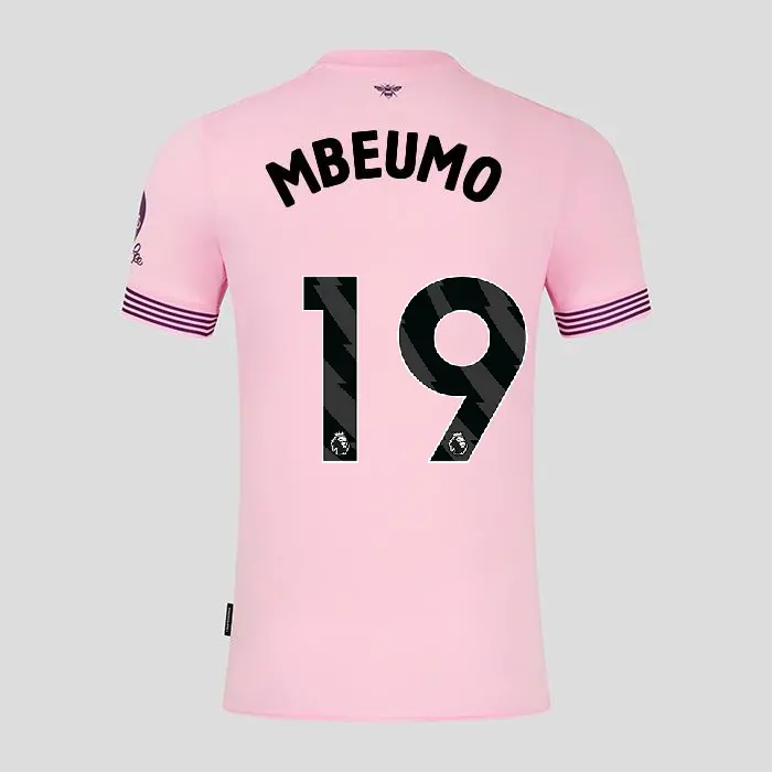 Brentford Womens Away Shirt 24/25 MBEUMO 19-2425/4297-2400335-BRYAN MBEUMO 19 Kits Collection - Premium Brentford Kits for Supporters