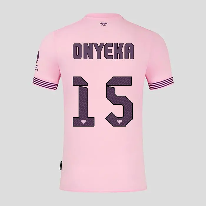 Brentford Womens Away Shirt 24/25 ONYEKA 15-2425/4287-2400335-FRANK ONYEKA 15 Kits Collection - Premium Brentford Kits for Supporters