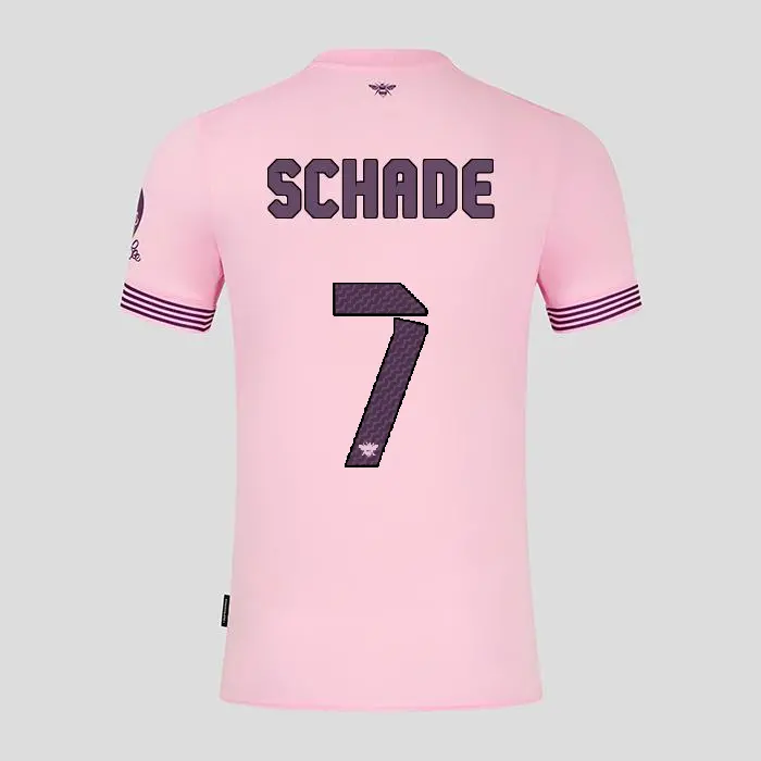 Brentford Womens Away Shirt 24/25 SCHADE 7-2425/4269-2400335-KEVIN SCHADE 7 Kits Collection - Premium Brentford Kits for Supporters