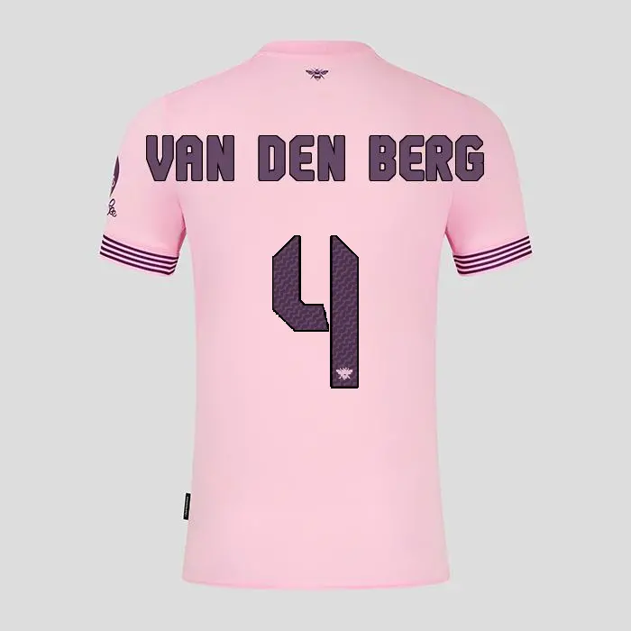 Brentford Womens Away Shirt 24/25 VAN DEN BERG 4-2425/4717-2400335-SEPP VAN DEN BERG 4 Kits Collection - Premium Brentford Kits for Supporters
