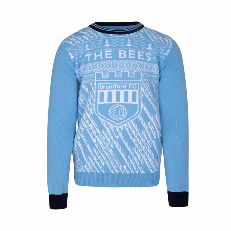 Castle Crest Retro Christmas Jumper-2200169 Kits Collection - Premium Brentford Kits for Supporters