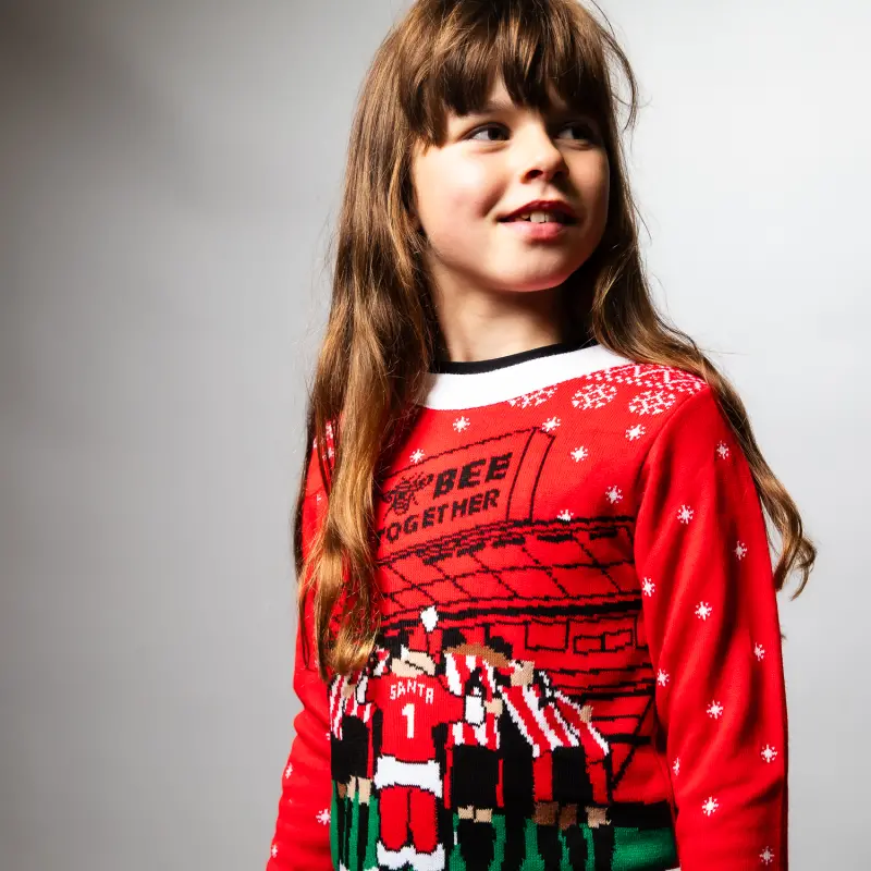Christmas Junior  Santa Huddle Jumper-2400404 Kits Collection - Premium Brentford Kits for Supporters
