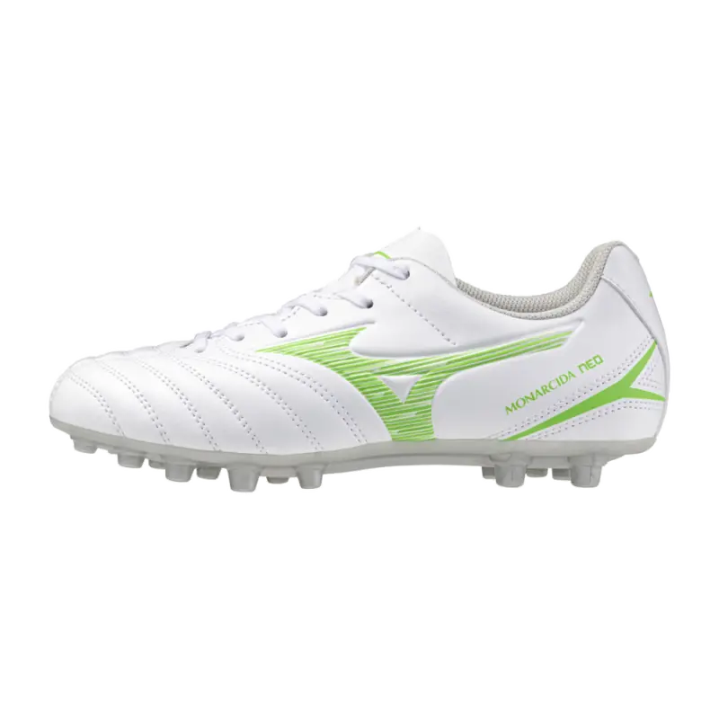 Mizuno MONARCIDA NEO III SELECT JR AG White/Neon Green-P1GB252637 Kits Collection - Premium Brentford Kits for Supporters
