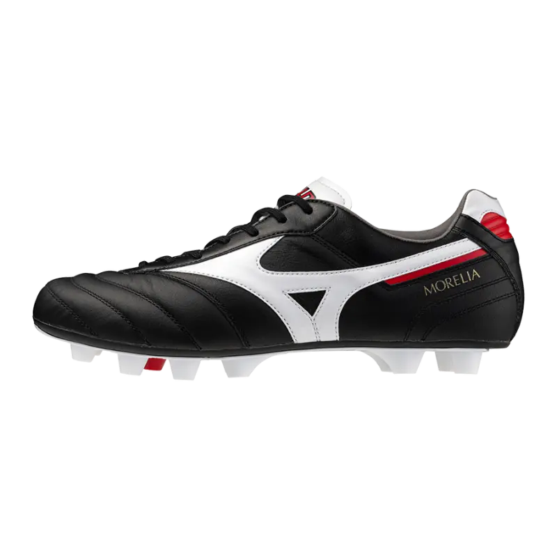 Mizuno MORELIA II ELITE Black/White/Chinese Red-P1GA250401 Kits Collection - Premium Brentford Kits for Supporters Mizuno MORELIA II ELITE Black/White/Chinese Red-P1GA250401 Kits Collection - Premium Brentford Kits for Supporters
