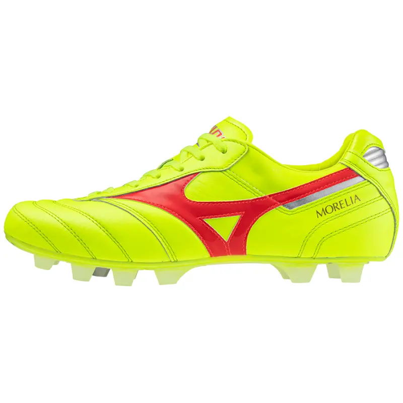 Mizuno MORELIA II JAPAN SafetyYllw/FeryCral2/GlxySlver-P1GA240145 Kits Collection - Premium Brentford Kits for Supporters Mizuno MORELIA II JAPAN SafetyYllw/FeryCral2/GlxySlver-P1GA240145 Kits Collection - Premium Brentford Kits for Supporters