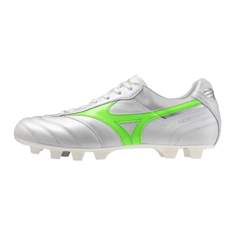 Mizuno MORELIA II JAPAN White/Neon Green/Galaxy Silver-P1GA250137 Kits Collection - Premium Brentford Kits for Supporters