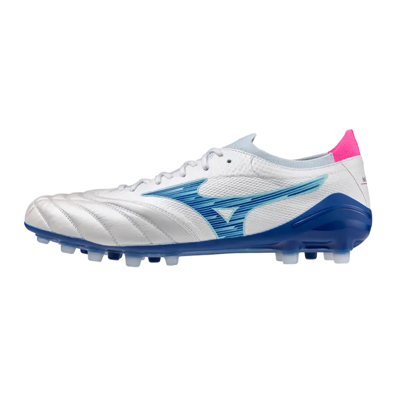 Mizuno MORELIA NEO IV BETA ELITE AG White/Tanager Turquoise/Pink Tetra-P1GA254325 Kits Collection - Premium Brentford Kits for Supporters