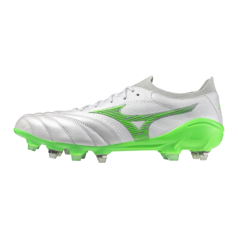 Mizuno MORELIA NEO IV BETA JAPAN MIX White/Neon Green/Cool Gray 3C-P1GC254037 Kits Collection - Premium Brentford Kits for Supporters
