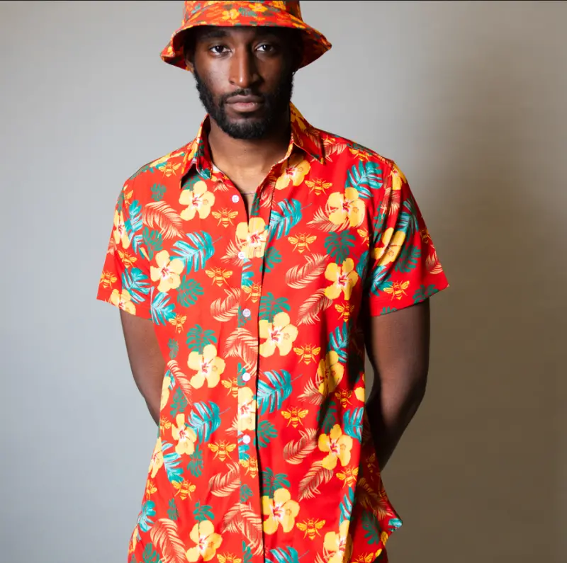 Multi Bee Floral Hawaiian Shirt-2400024 Kits Collection - Premium Brentford Kits for Supporters
