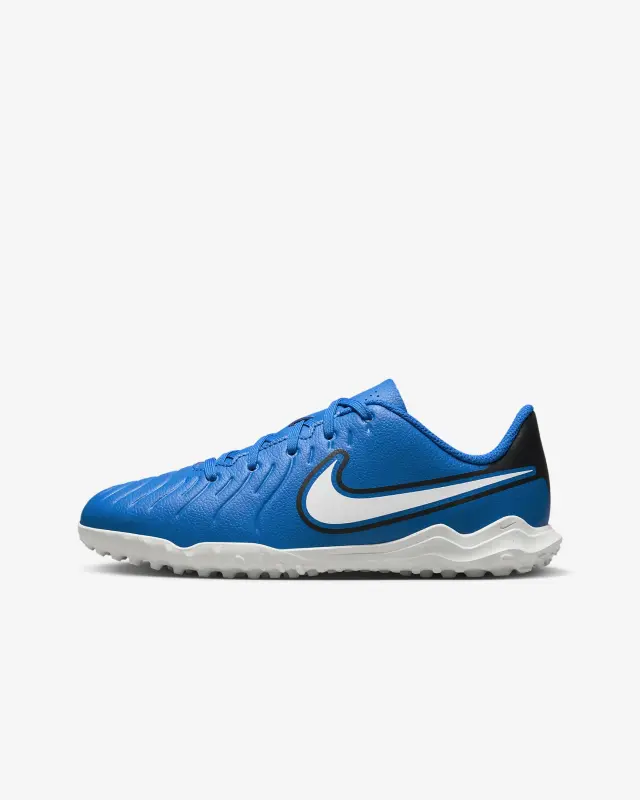 Nike Jr. Tiempo Legend 10 Club Soar/White Little/Big Kids Turf Low-Top Soccer Shoes-DV4355-400 Kits Collection - Premium Brentford Kits for Supporters