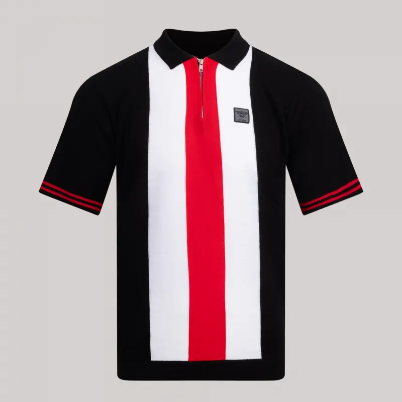 Oxford & Cambridge Stripe 1/4 Zip Polo-2500041 Kits Collection - Premium Brentford Kits for Supporters