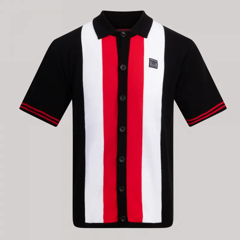 Oxford & Cambridge Stripe Full Button Polo-2500043 Kits Collection - Premium Brentford Kits for Supporters