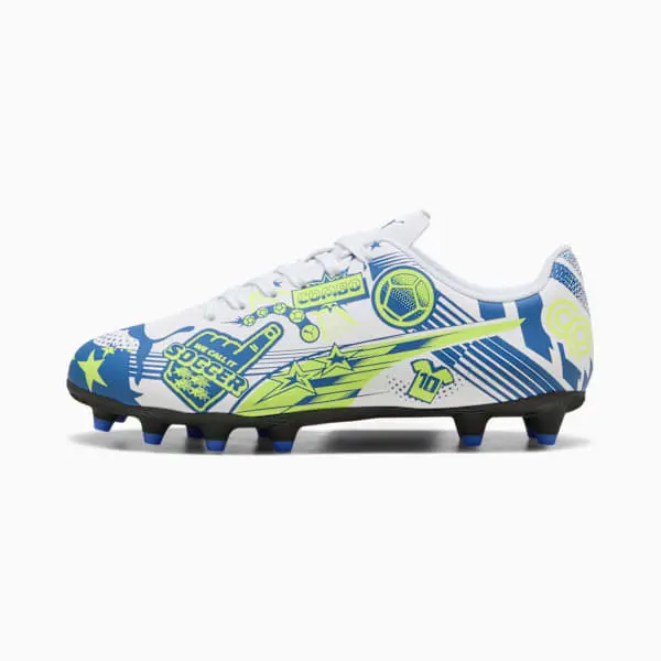 Puma Christian Pulisic x Ultra Legacy FG/AG Big Kid ‘Allover Print – Lake Blue Yellow Alert’-108775-02 Kits Collection - Premium Brentford Kits for Supporters