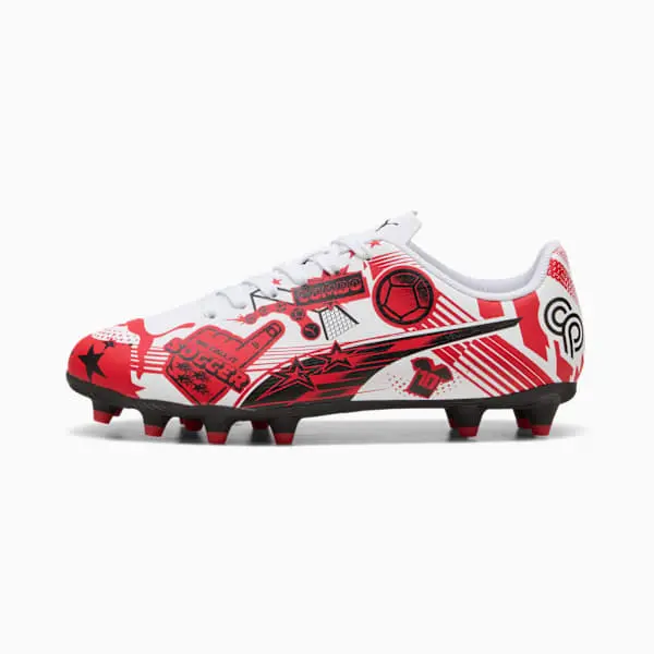 Puma Christian Pulisic x Ultra Legacy FG/AG Big Kid ‘Allover Print – White Red Black’-108775-05 Kits Collection - Premium Brentford Kits for Supporters
