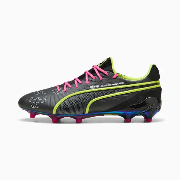 Puma King Ultimate FG/AG KidSuper Black Electric Lime-108437-01 Kits Collection - Premium Brentford Kits for Supporters